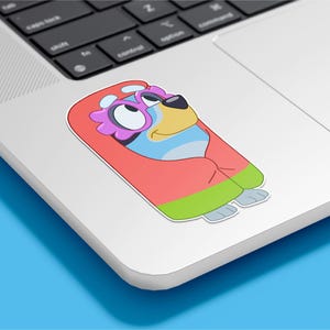 Grannies Bluey Sticker - Cute Cartoon Vinyl Decal for Kids, Laptops, Water Bottles, and Journals
