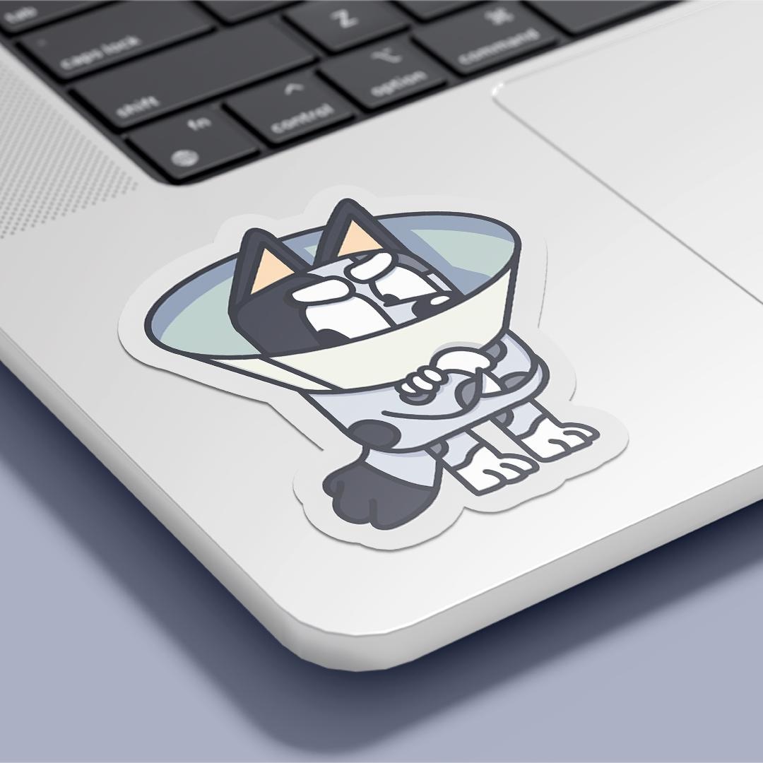 Muffin Sticker from Bluey: Waterproof Vinyl Decal for Kids