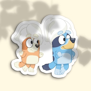 Bluey & Bingo Spa Day Sticker: Waterproof Vinyl Decal