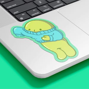 Smiski Vinyl Sticker – Waterproof & Scratch-Resistant Cute Cartoon Decal for Laptop, Water Bottle, Phone Case, Planner, Anime Fans