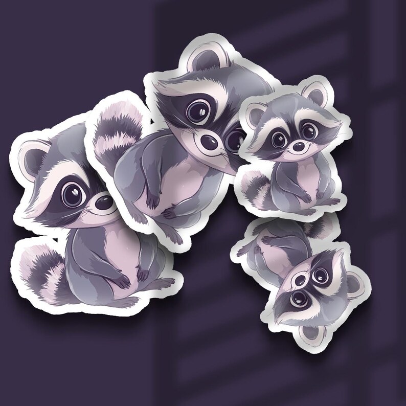 Shoe Rack Raccoon Sticker Raccoon Sticker – Waterproof Vinyl Decal, Animal Lover Gift - Etsy