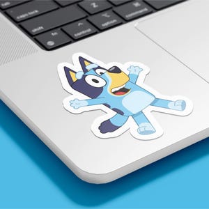 Bluey Sticker - Cute Cartoon Vinyl Decal for Kids, Laptops, Water Bottles, and Journals