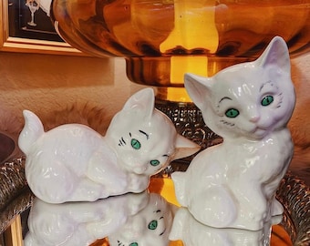 Vintage Mid Century Kitten Figurines
