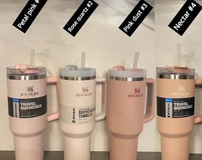 Stanley PINKS 40 Oz Tumbler Rose Quartz Petal Pink Dust Etsy