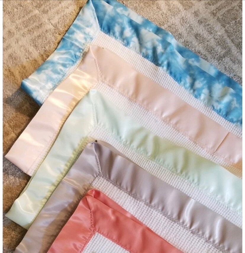Satin binding online baby blanket
