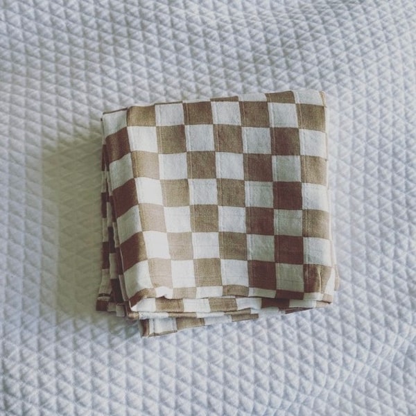 Checkered Blanket Etsy