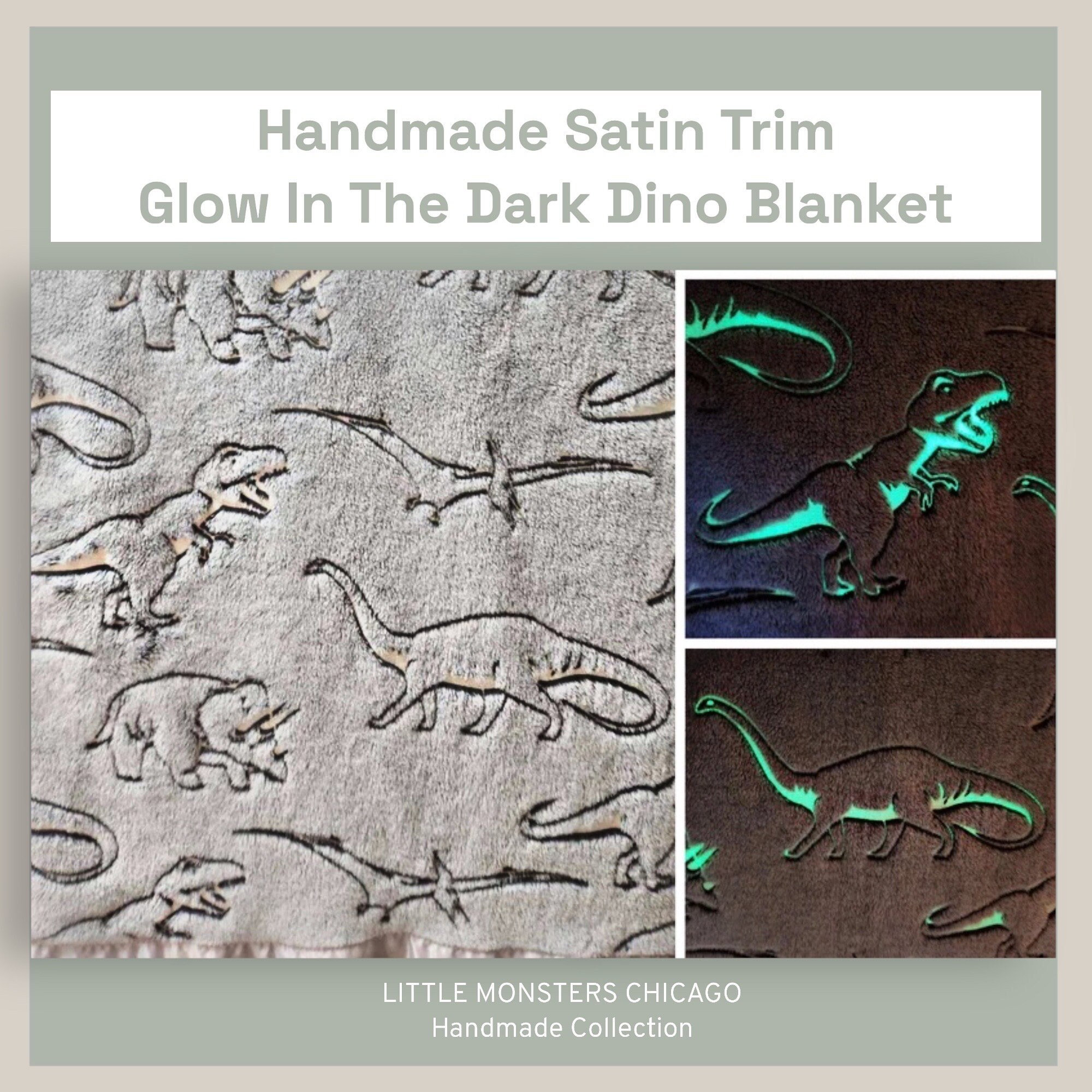 Glow in online dark dinosaur blanket