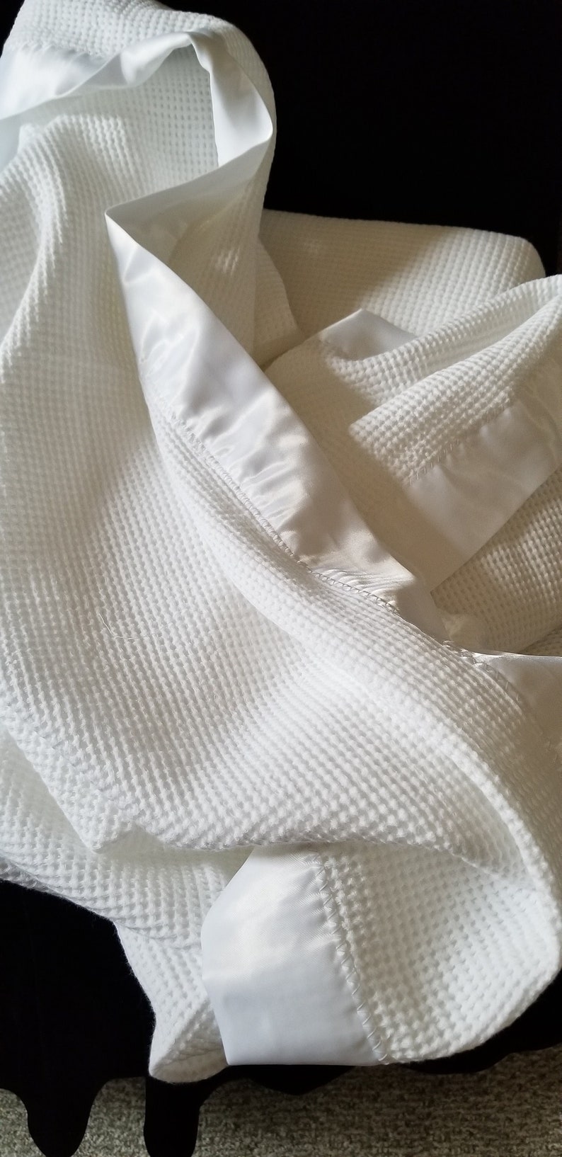 HANDMADE SATIN TRIM Blanket 100 Cotton Toddler Lovey Etsy