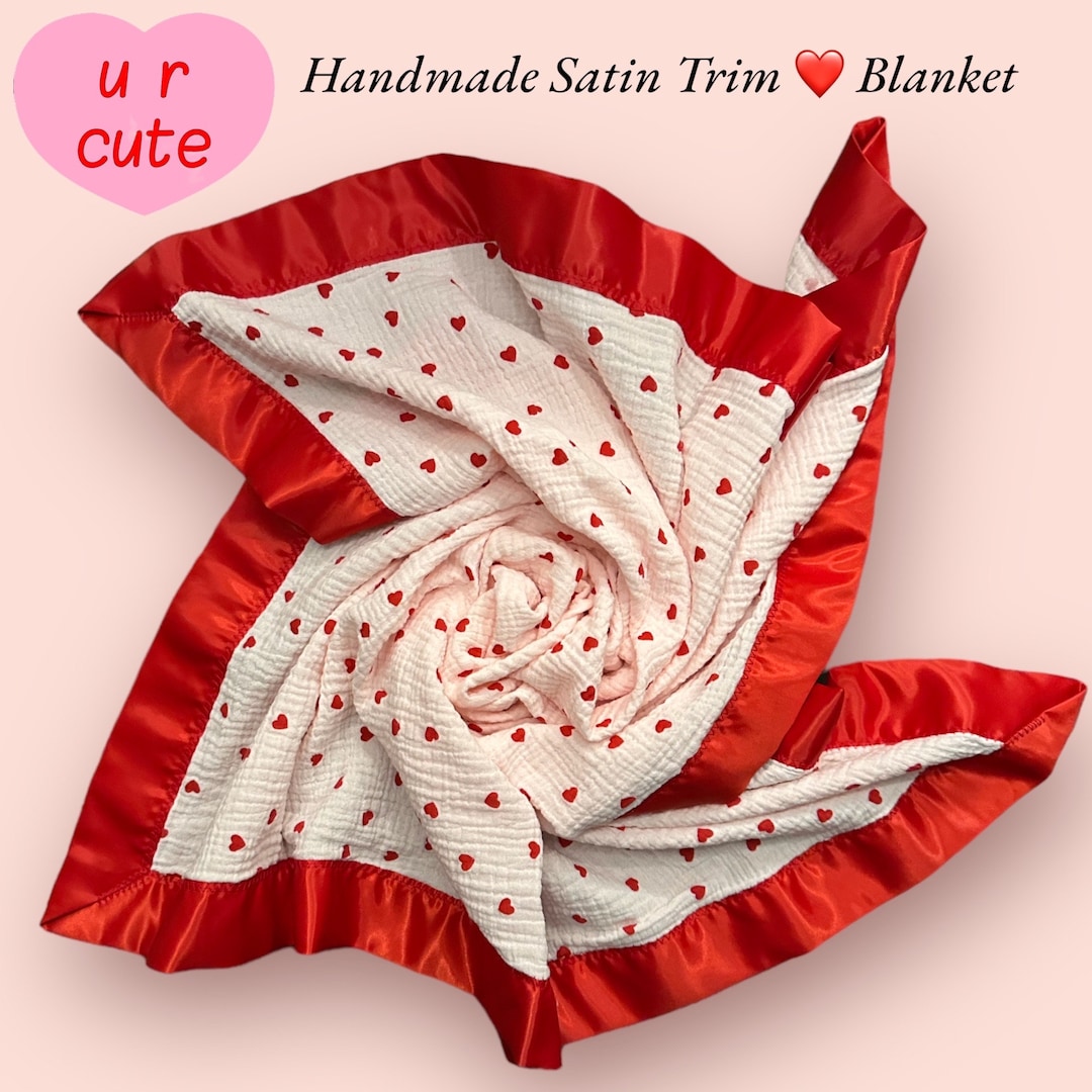HEART VALENTINES DAY Baby Blanket, Breathable Muslin Wrap Swaddle