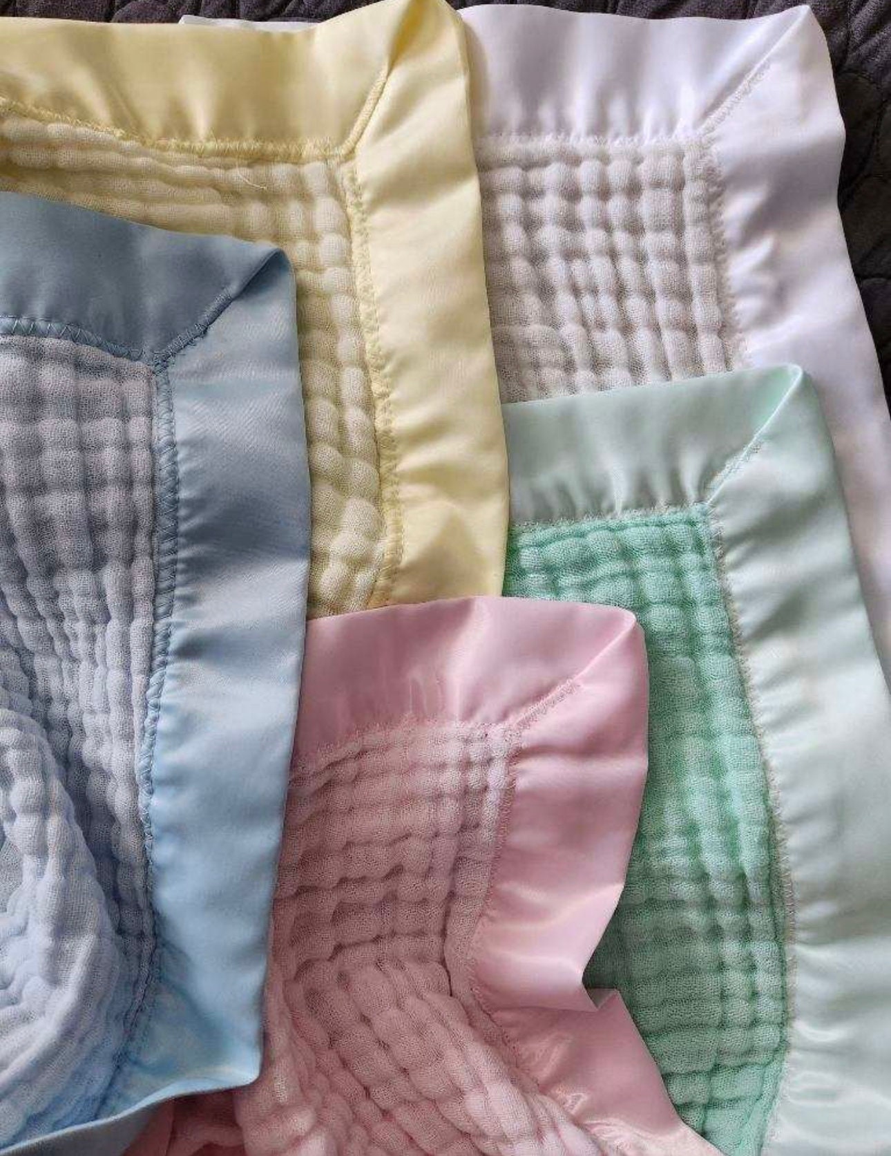2 1/8 YD Polyester Satin Blanket Binding - White – Lucky DeLuxe