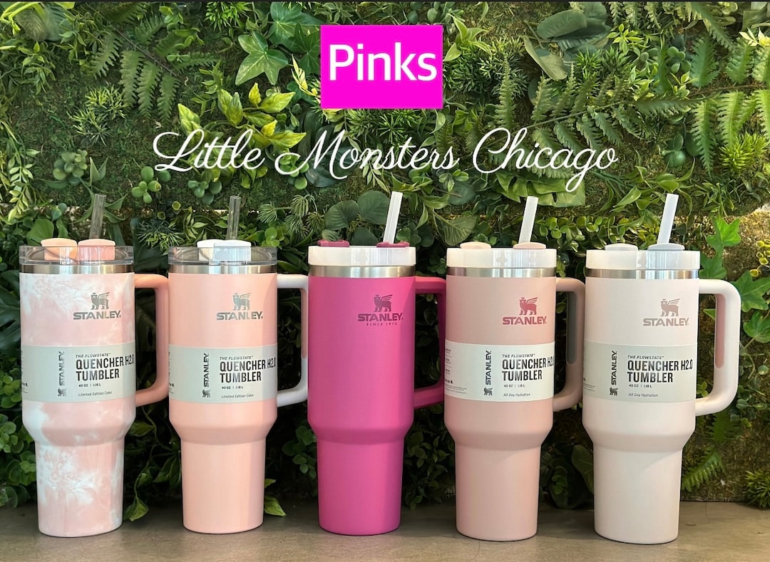 STANLEY 40 Oz Tumbler AZALEA PINK Travel Quencher Pink Mug Etsy