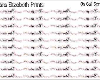 On call script stickers