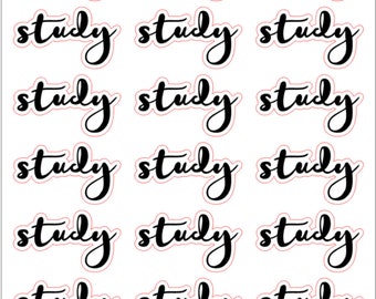 Study planner stickers