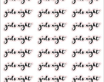 Girls night stickers