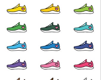 Running Shoe Planner Stickers