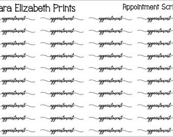 Appointment Script planner stickers
