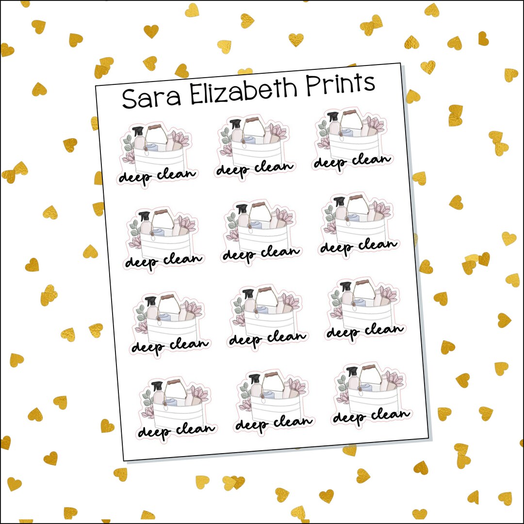 Deep Clean Stickers - Etsy