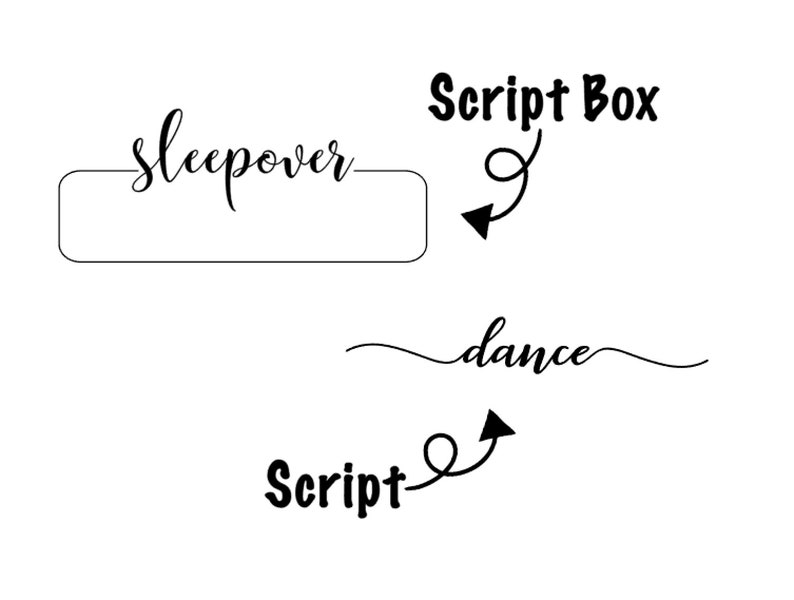 Custom Script Stickers image 2