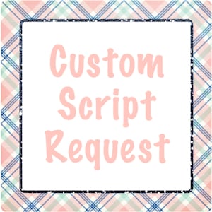 Custom Script Stickers image 1