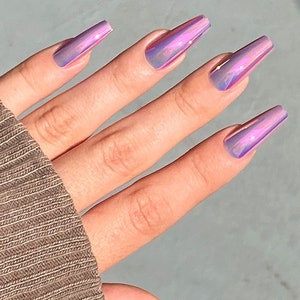HETA VAROR Press-On Naglar | Kromlila Långa Kista Naglar | Lavaa Beauty