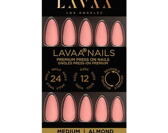 W ŚRODY Paznokcie do naprasowania | Almond Shape Salon Wysokiej jakości matowe różowe paznokcie | Lavaa Beauty
