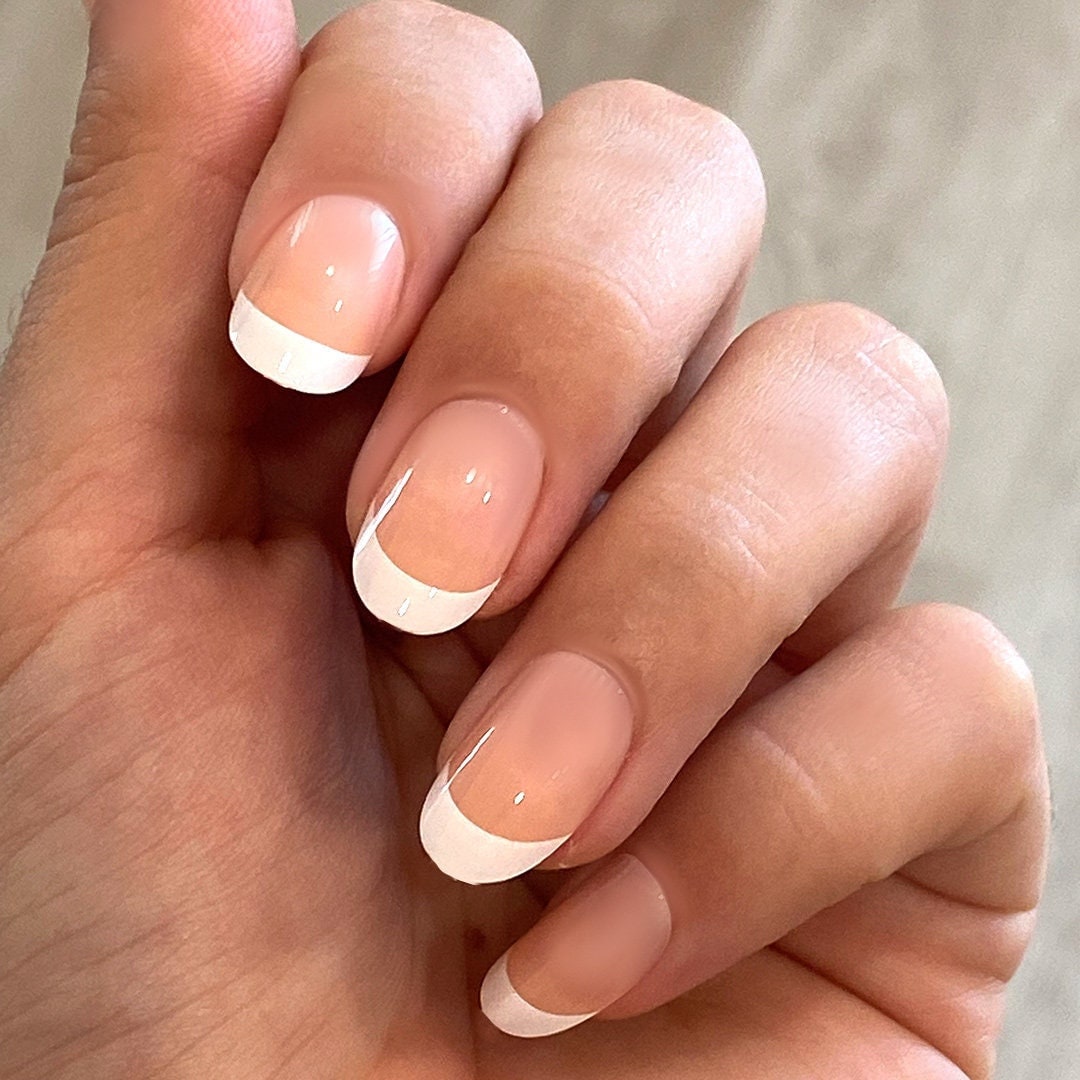 WELL ROUNDED Short Press on Nails Short Almond Shape - Etsy WELL ROUNDED Short Press on Nails Short Almond Shape - Etsy