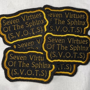 Personalized embroidered iron-on patch - Fraternity and Sorority Colors - Great for titles (UP TO 30 LETTERS)