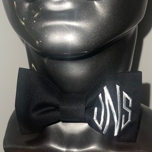 Black Personalized Bow Tie