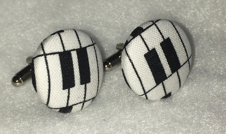 Handcrafted Piano Keys Cuff links