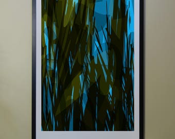 Abstract Composition: Aspen_07_01b - Contemporary Art - Abstract Design - 26" x 46" and 13" x 19" - Limited Edition Print