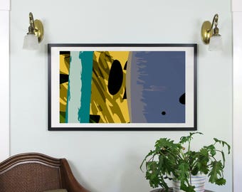 Abstract Composition: Aspen_04_01h - Contemporary Art - Abstract Design - 46" x 26" and 19" x 13" - Limited Edition Print