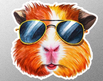 Meerschweinchen Gesicht Sticker, Meerschweinchen Sticker, Süßer Meerschweinchen Sticker, Meerschweinchen Aufkleber