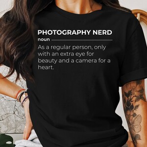 Funny Photography Nerd Definition T-Shirt, Unisex Humor Tee, Camera Lover Gift, Casual Sweatshirt, Cool Hoodie Design, Quirky Apparel image 1