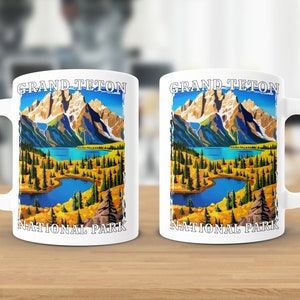 Grand Teton National Park Mug, Grand Teton Coffee Mug, Grand Teton Gift, Wyoming Gift, Vacation Mug, Nature Lover Gift
