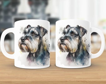 Dwergschnauzer mok, dwergschnauzer geschenken, mini schnauzer koffie mok, gepersonaliseerde hond mok, hond eigenaar geschenken, hond verjaardag