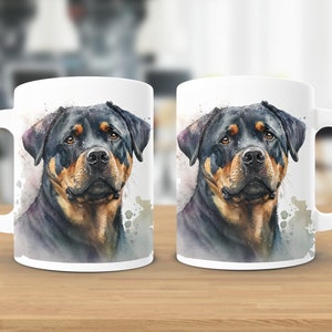 Rottweiler Mug, Rottweiler Gifts, Rottweiler Coffee Mug, Rottweiler Mom Gifts, Personalized Dog Mug, Dog Owner Gifts, Rottie Mom, Dog Owner
