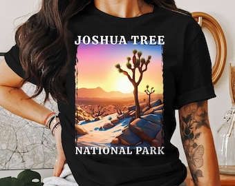 Joshua Tree National Park California, Camping T-Shirt, Camping Sweatshirt, Mountain Sweater, Outdoor Gift, Nature Tee, Joshua Tree Souvenir