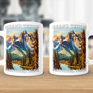 Grand Teton Nationalpark Becher, Grand Teton Becher, Urlaub Becher, Abenteuer Becher, Berge Becher, Camping Becher