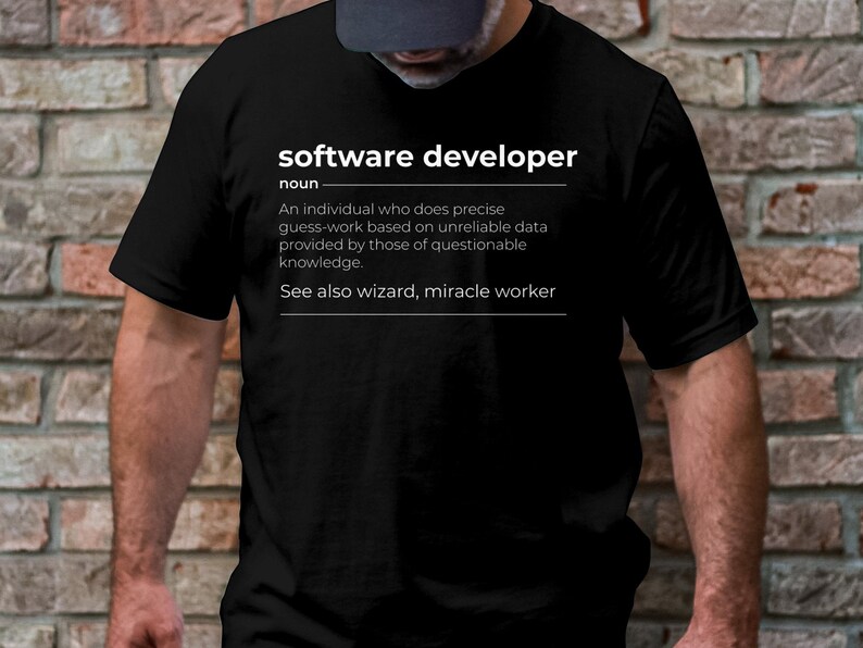 Software Ontwikkelaar T-Shirt Programmeur Shirt Coder Shirt Computer Science Gift Ontwikkelaar Shirts, Computer Nerd T-Shirt, Definition Shirt afbeelding 2