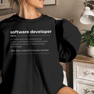 Software Ontwikkelaar T-Shirt Programmeur Shirt Coder Shirt Computer Science Gift Ontwikkelaar Shirts, Computer Nerd T-Shirt, Definition Shirt afbeelding 3