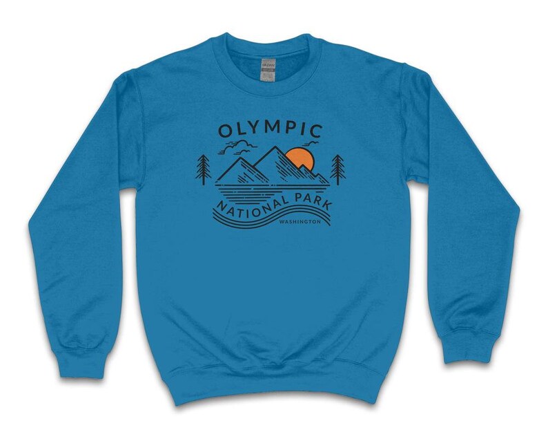 Olympia National Park Sweatshirt, Washington Sweatshirt, Adventure Sweatshirt, National Park Sweater, Travel Sweatshirt, Olympia Souvenirs Bild 6