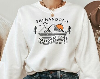Shenandoah Shirt, Shenandoah Sweatshirt, Shenandoah Hoodie, Virginia Shirt, Nationalpark Shirt, Abenteuer Pullover, Reise Shirt