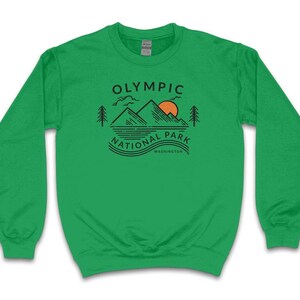 Olympia National Park Sweatshirt, Washington Sweatshirt, Adventure Sweatshirt, National Park Sweater, Travel Sweatshirt, Olympia Souvenirs Bild 2