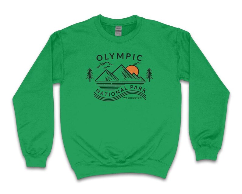Olympia National Park Sweatshirt, Washington Sweatshirt, Adventure Sweatshirt, National Park Sweater, Travel Sweatshirt, Olympia Souvenirs Bild 2