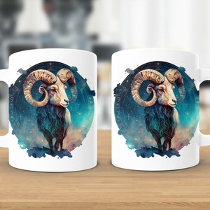 Aries Zodiac Mug, Aries Zodiac Constellation Mug, Aries Coffee Mug, Aries Cup, Zodiac Gifts for Aries, Astrology Gifts, White Mug