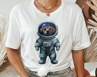 Astronaut Dog Shirt, Space T-Shirt, Space Dog Shirt, Dog Lovers Shirt, Dog Shirt, Halloween Costume, Funny Dog Lovers Gift
