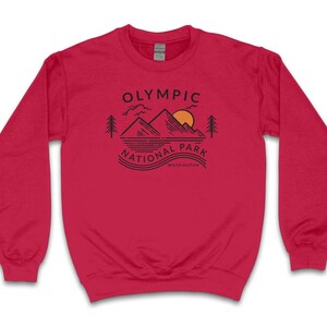 Olympia National Park Sweatshirt, Washington Sweatshirt, Adventure Sweatshirt, National Park Sweater, Travel Sweatshirt, Olympia Souvenirs Bild 4