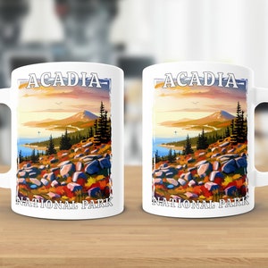Acadia National Park Mug, Acadia Gift, Mountain Mug, Mountaintop Mug, Mountain Gift, Vacation Mug