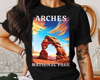 Arches National Park Utah, Camping T-Shirt, Camping Sweatshirt, Berg Pullover, Outdoor Geschenk, Natur Tee, Delicate Arch Souvenir