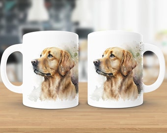 Golden Retriever Tasse, Golden Retriever Geschenk, Golden Retriever Kaffeetasse, Personalisierte Hundebecher, Hundebesitzer Geschenk, Hundeliebhaber Geschenke, Hundebesitzer